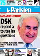 Le Parisien + cahier Paris Lundi 21 février 2011