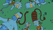 Los Simpson se vuelven azules al estilo Avatar (Video)